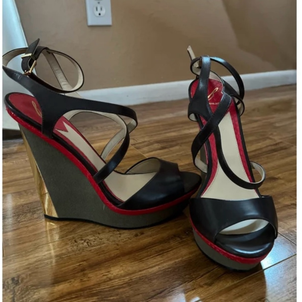 Barely worn Brian, Atwood wedge sandals